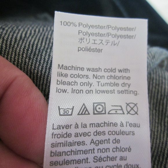 J. Crew Jacket L Classic Denim with Faux Fur Blue - Picture 8 of 10